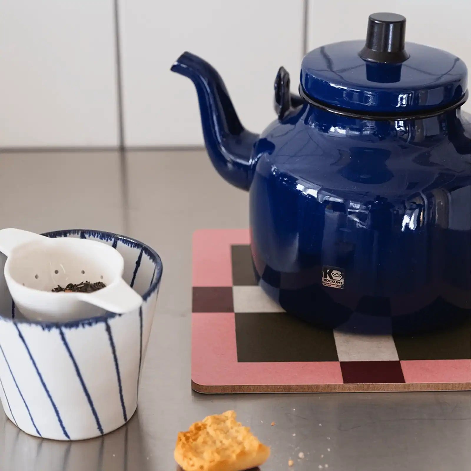 Underlägg - rutan rosa