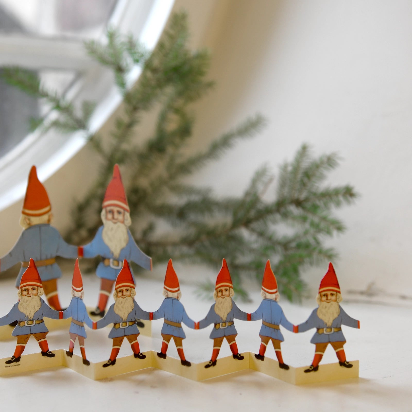 Julrad - tomte stor