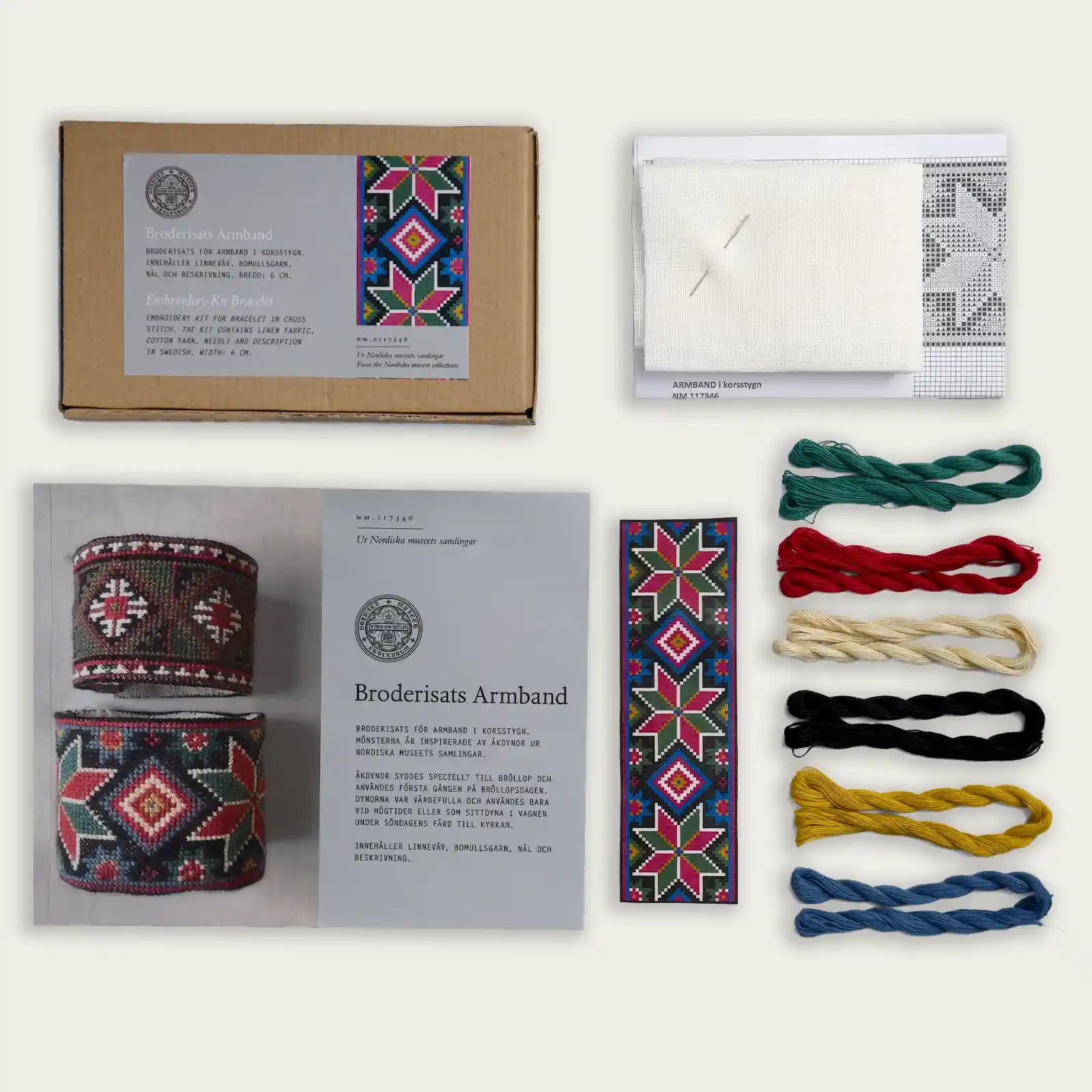 Armband i korsstygn - stjärna