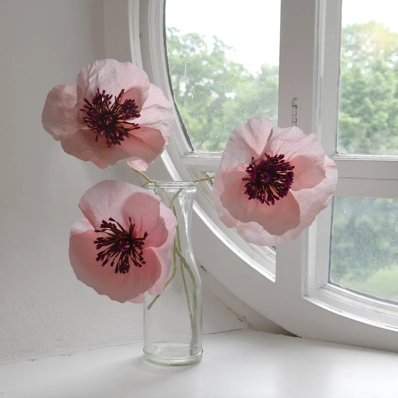 materialsats-pappersblomma-rosa-vallmo-bukett