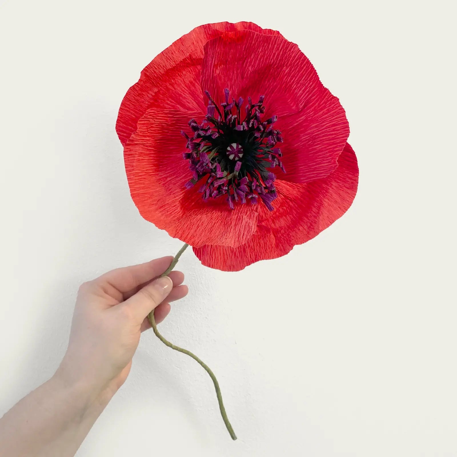 materialsats-diy-pappersblomma-vallmo