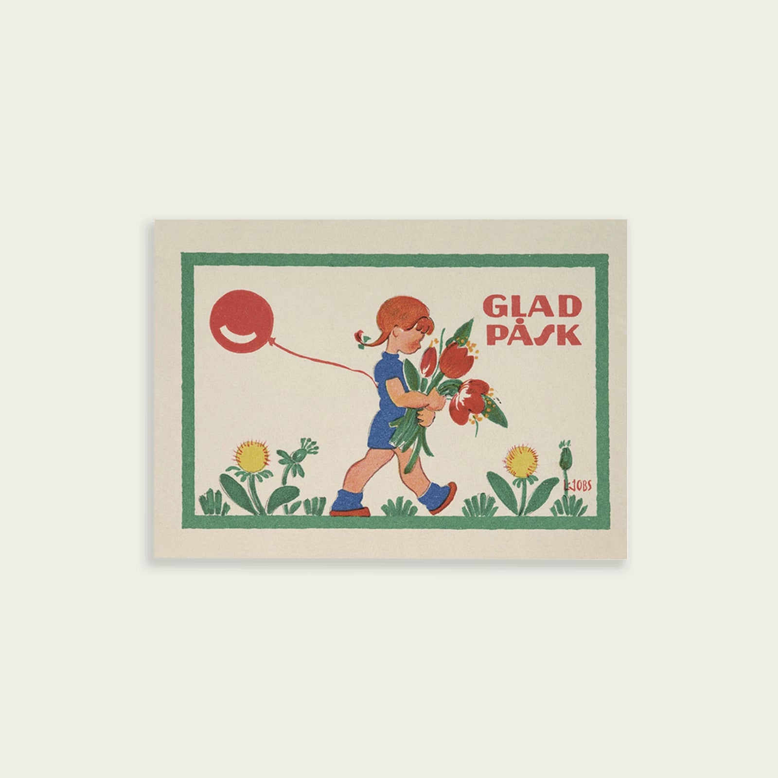 Påskkort - påskballong