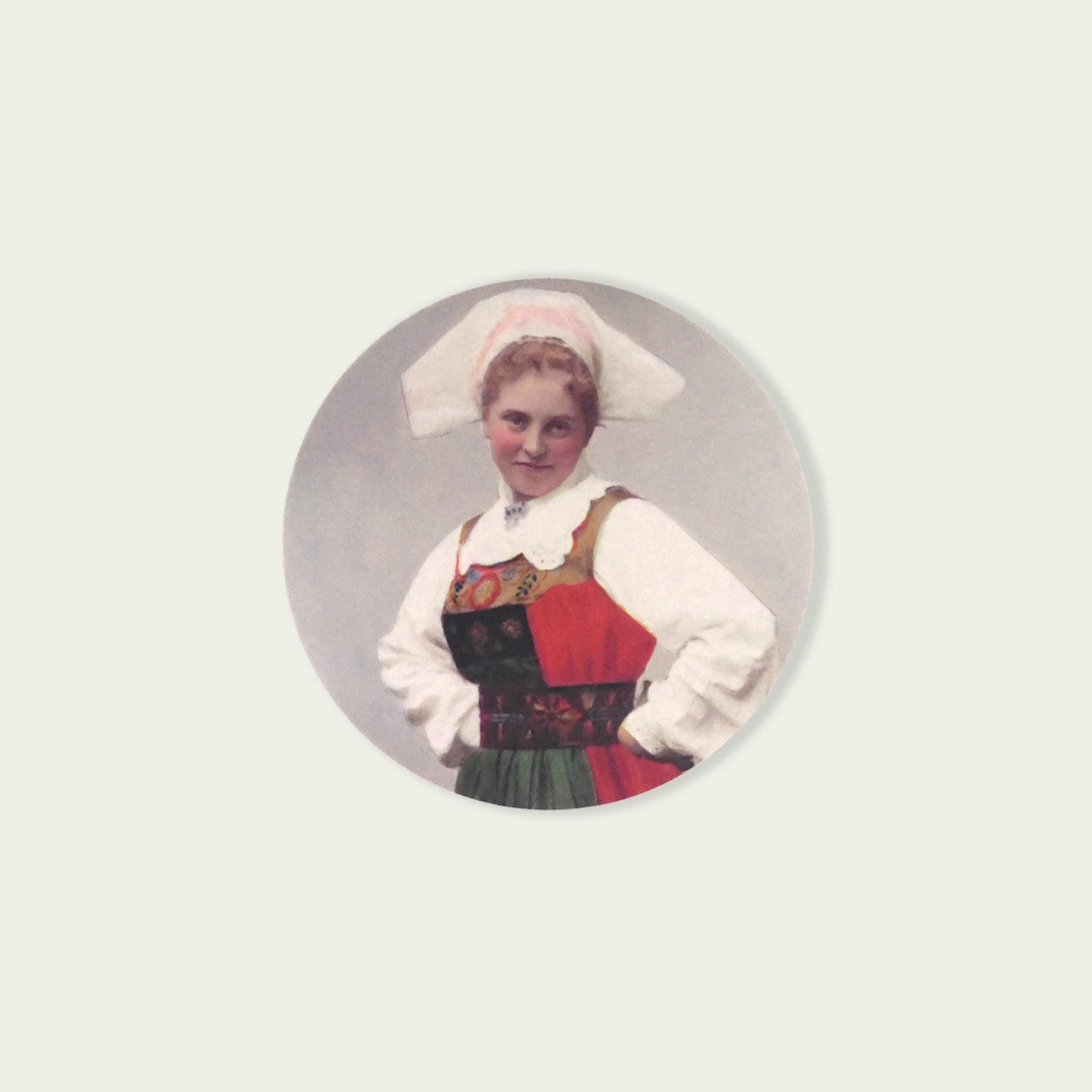 Glasunderlägg - folkdräkt