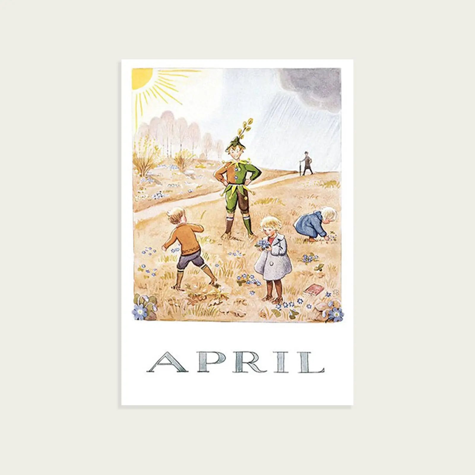 vykort-elsa-beskow-manadskort-april