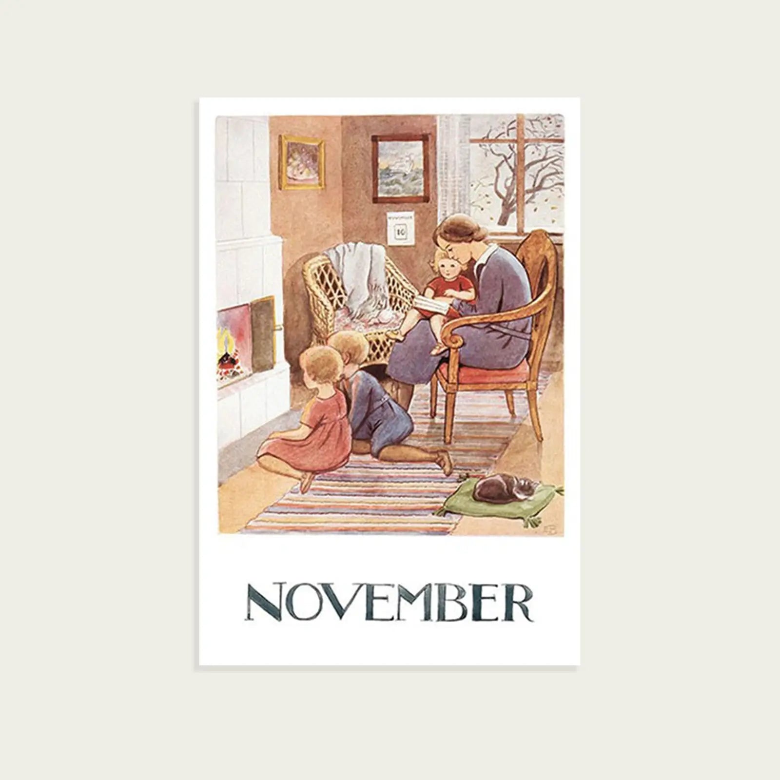 vykort-elsa-beskow-manadskort-november